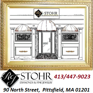 RJ STOHR Diamonds and Fine Jewelry 90 North Street, Pittsfield MA 413/447-9023 |
(Across from The Beacon Cinema)  - Our store certainly isn't the biggest, but you will NEVER be treated better elsewhere. We offer the perfect selection for every budget. Area's exclusive Trollbead dealer. Licensed by the city of Pittsfield, paying the area's BEST prices for your unwanted gold, silver & platinum. Stop in and say 'hello' to Rick today!